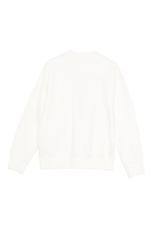 felpa in cotone bianco PALM ANGELS KIDS | PGBA013F25FLE0040330